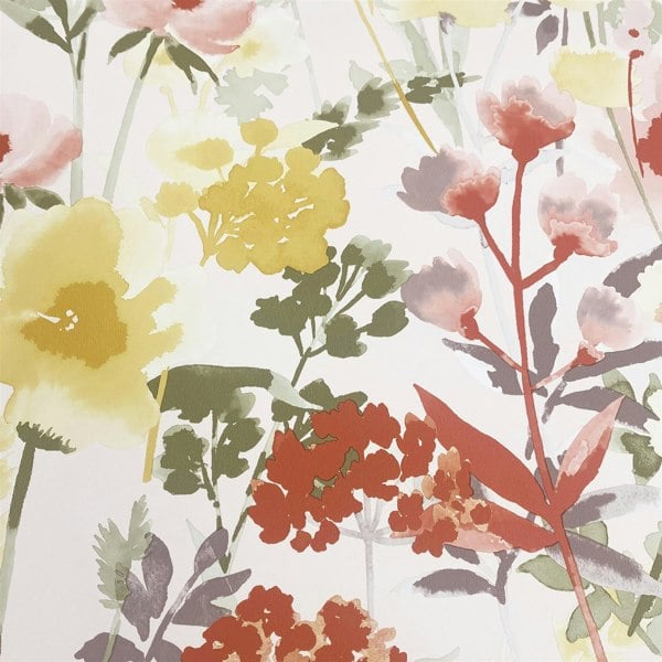 Muriva Countryside Floral Floral Pink Wallpaper