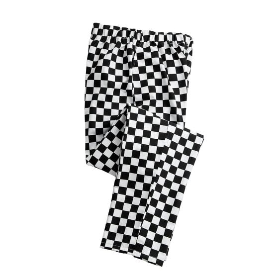 Premier Essential Unisex Chefs Trouser / Catering Workwear (Pack of 2) - Black/White (Big Check)