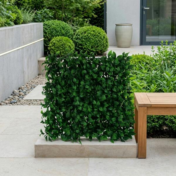 Garden Greatness Exterior Artificial Bay Leaf Wall Panel