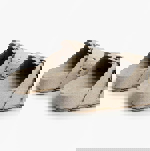 Totes Isotoner FELT CLOG Womens Clog Mule Slippers Oatmeal