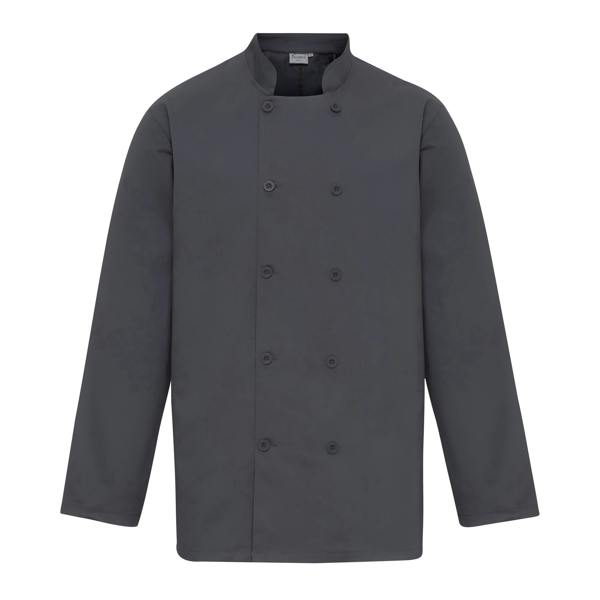 Premier Unisex Chefs Jacket (Pack of 2) - Steel Grey