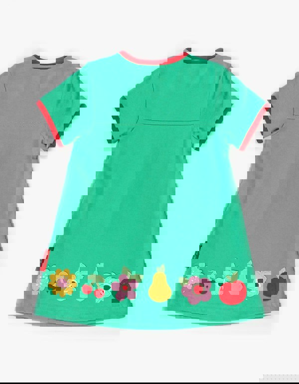 Organic Fruit Flower Applique T-Shirt Dress - Toby Tiger UK Retail