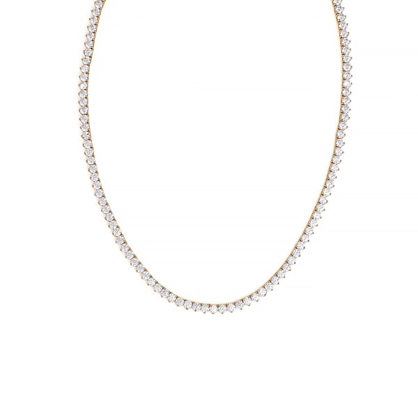 Say It With Heart Tennis Necklace - Sterling Silver