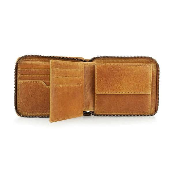 PRIMEHIDE Zip Around Leather Wallet - Carlos Alperto