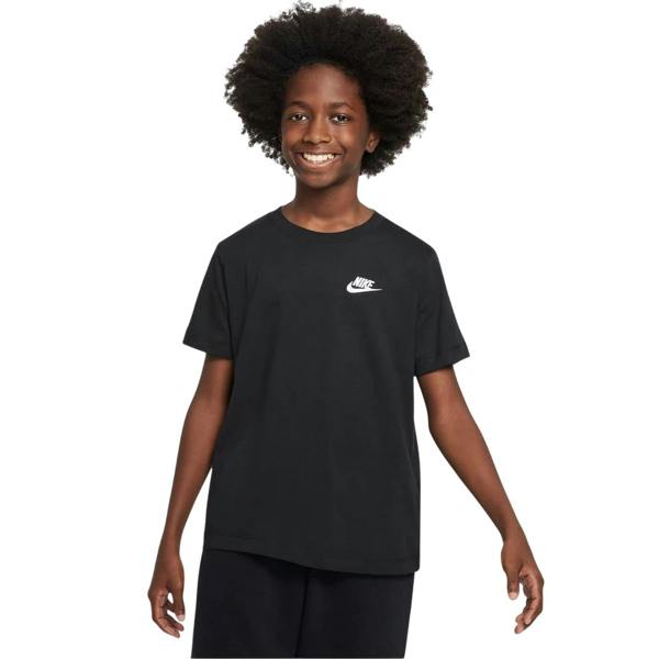 Nike Childrens/Kids Futura Classic Logo Regular T-Shirt - Black - 