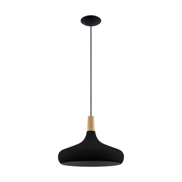 EGLO Sabinar Metal/Wood Single Pendant Light