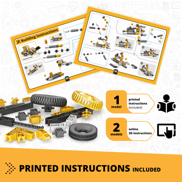Engino Creative Builder: Wheeled Loader Machinery Set
