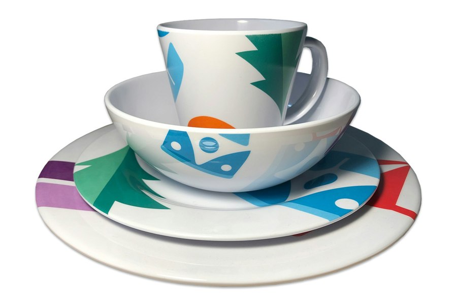 OLPRO Spring Bay Melamine Set