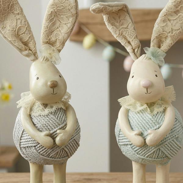 Garden Greatness Springtime Duo Standing Rabbit Ornament