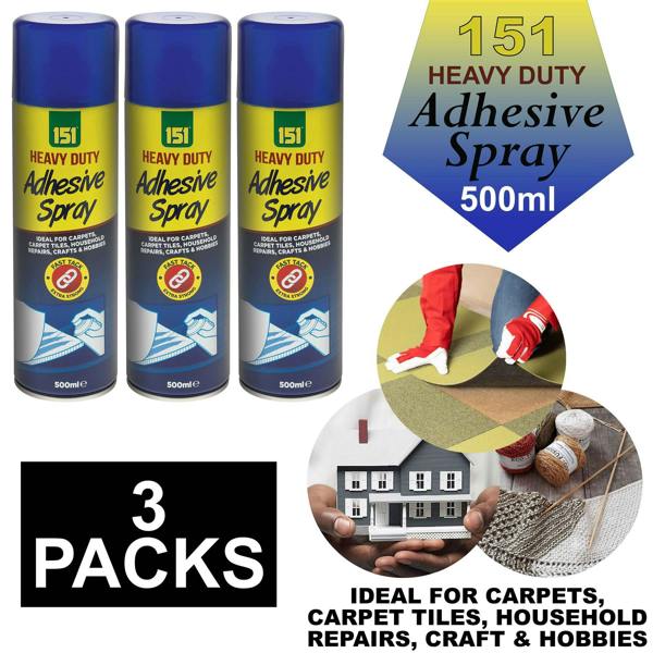 151 3X Multipurpose Adhesive Glue Spray 500ml
