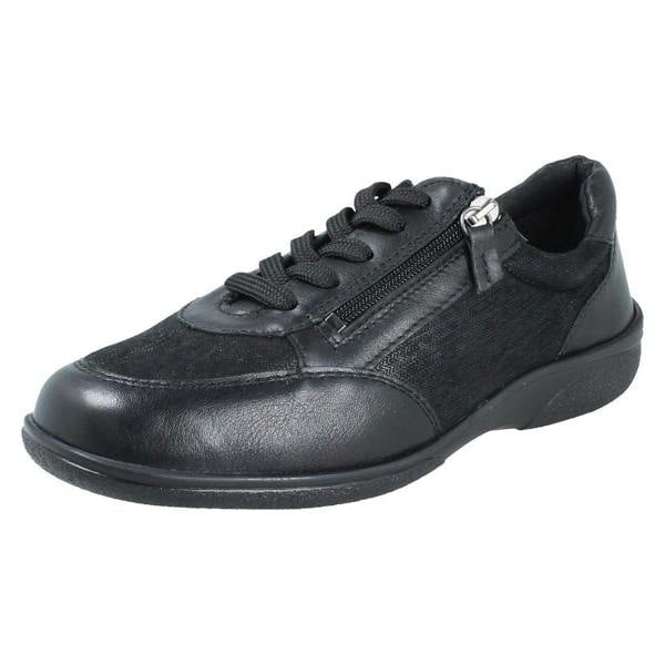 DB Shoes Ladies DB Shoes Wide Fit With Stretch Casual Lace Up/Zip Shoes Wayfaring