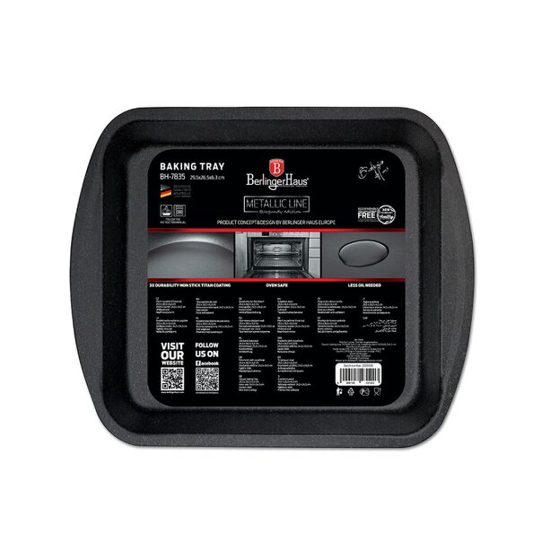 Berlinger Haus Oblong Roaster Berlinger Haus BH-7835 Burgundy