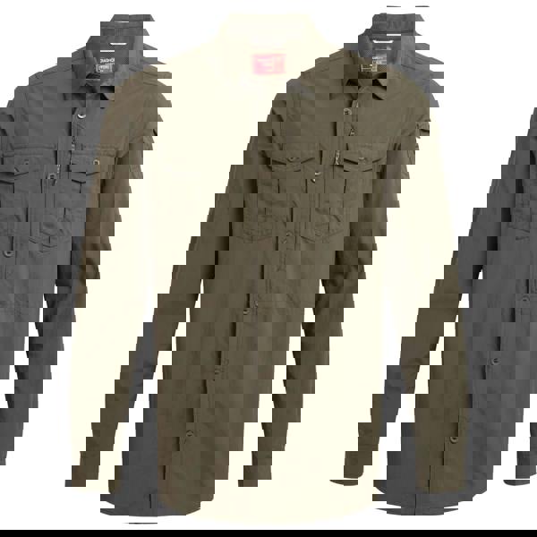 Craghoppers Mens Adventure III Nosilife Long-Sleeved Shirt - Woodland Green