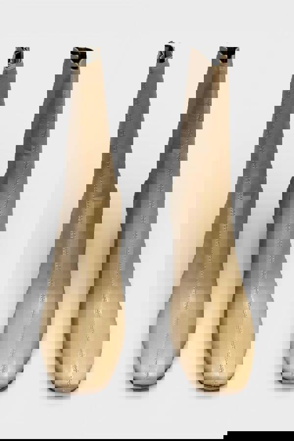 Maison Margiela Cutout Heel Ankle Booties Tan