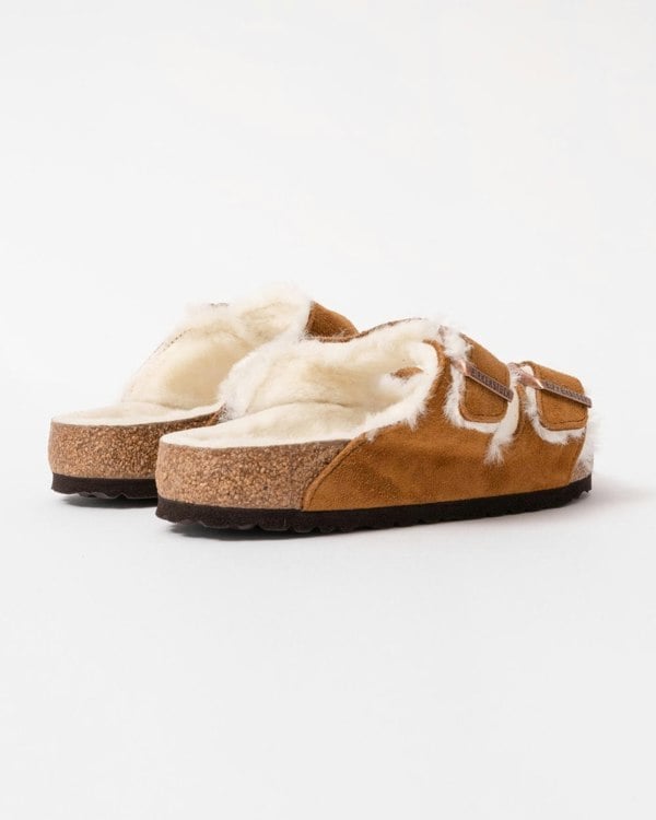 Birkenstock Arizona VL Shearling Womens Sandals - Mink