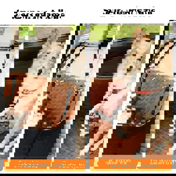 Skylos Dog Booster Car Seat Travel Carrier Bed Bag Basket for Medium Large Pets