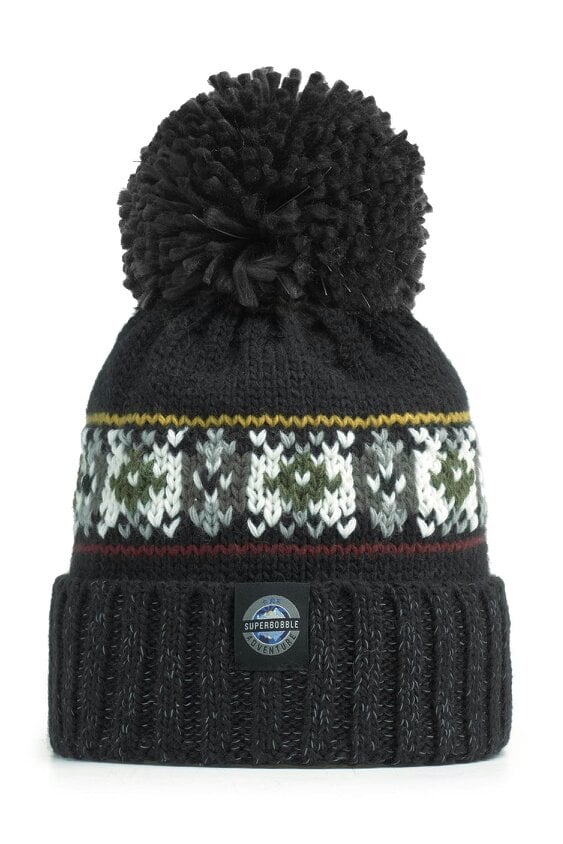 SuperBobble Shadow Pine Fairisle Knit Hat