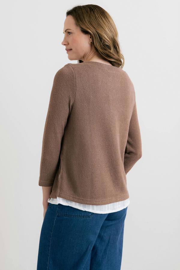 Lily & Me Olive Shirt Jumper Mocha