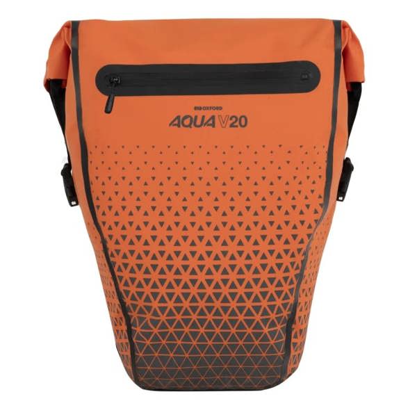 Oxford Aqua V 20 Extreme Visibility Single QR Pannier Bag Orange