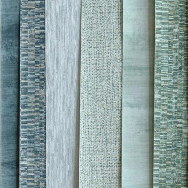 Grandeco Twill Plain Fabric Textured Wallpaper, Green
