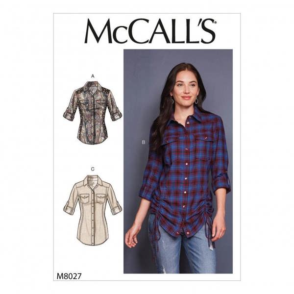 McCalls 8027 Paper Sewing Pattern – Women's Shirt, Intermediate