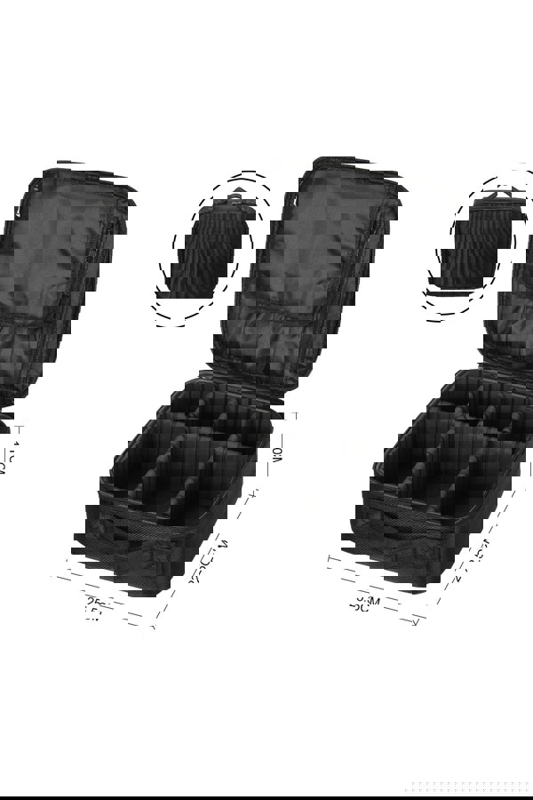 Living and Home Waterproof Vanity Travel Makeup Storage Cosmetic Toiletry Bag Organizer with Adjustable Compartment