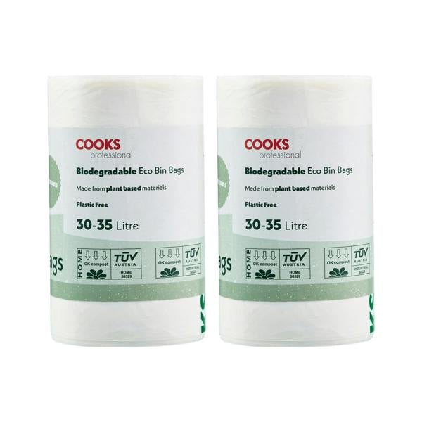 Cooks Professional Biodegradable Bin Bags | 30-35L - 50