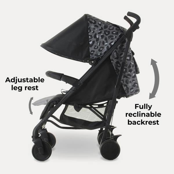 My Babiie MB51 Plus Stroller - Black Leopard