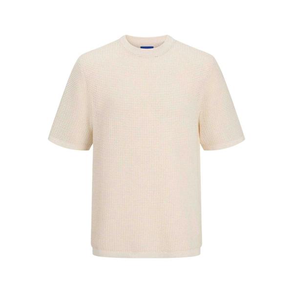 Jack And Jones Mens Joralmeria Crew Neck T-Shirt - Sea Salt - 