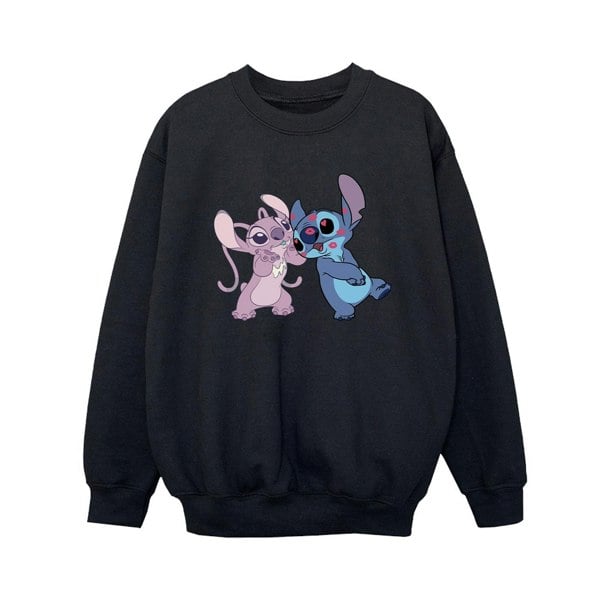 Disney Boys Lilo & Stitch Kisses Sweatshirt - Black