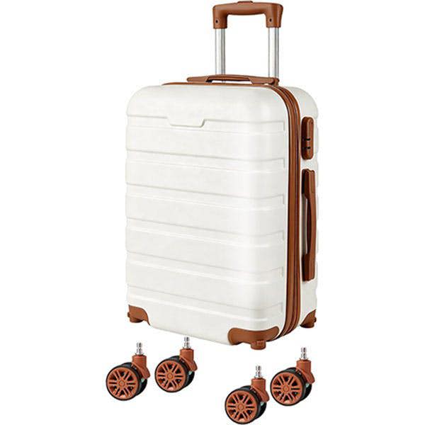Leaper 20" ABS Carry-On Luggage with Removable Wheels & TSA Lock