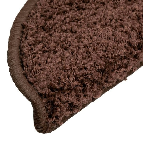 Berkfield Stair Mats 10 pcs 56x17x3 cm Brown