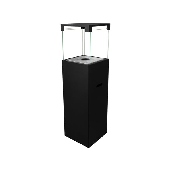 BIOFireplacesGMT Freestanding Bio Fireplace Patio Black Matt Ventless