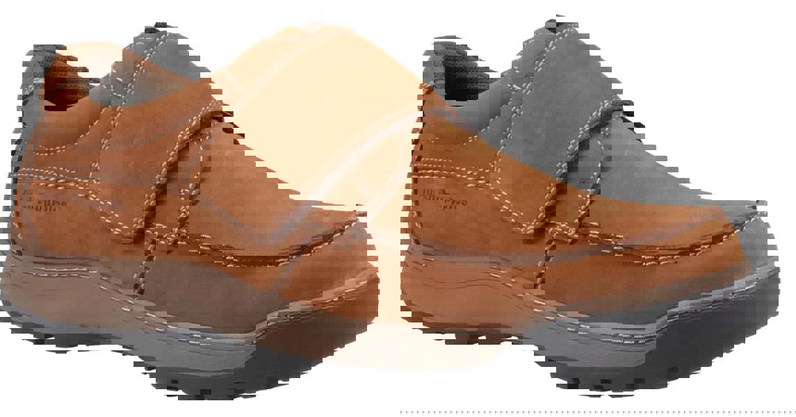 Hush Puppies Casper Mens Touch Fasten Slip On Smart Leather Shoes