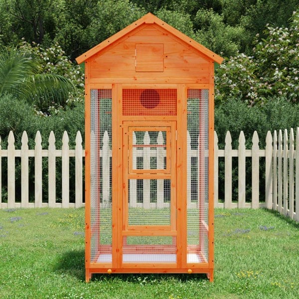 Berkfield Bird House Brown 91.5x53x170 cm Solid Wood Pine
