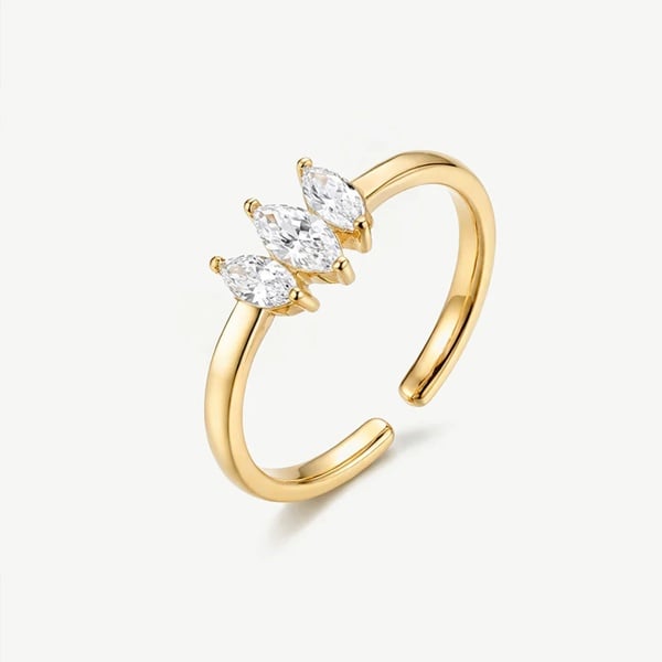 MUCHV Dainty Marquise Ring - Adjustable