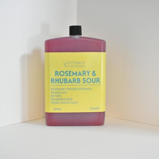 Letterbox Cocktails Rosemary & Rhubarb Sour – Premium Letterbox Cocktail (100ml)