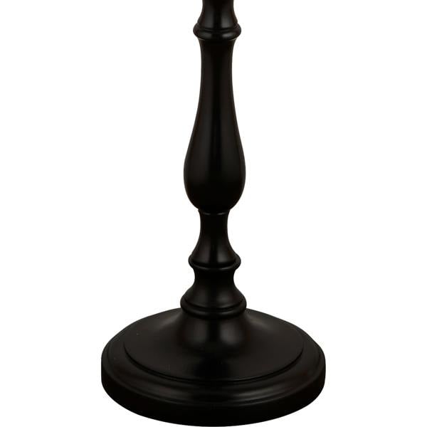 Lighting Collection Black Candle Stick Base Fl