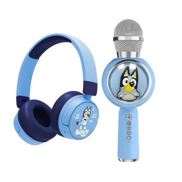 OTL | Bluey Wired Headphones and Karaoke Microphone Bundle