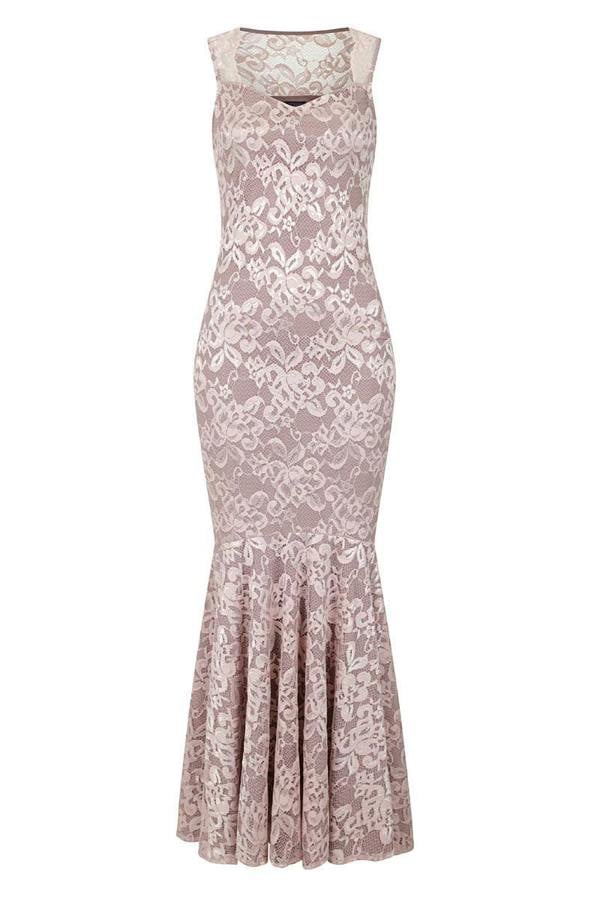 HotSquash Sweetheart Neckline Lace Maxi Dress