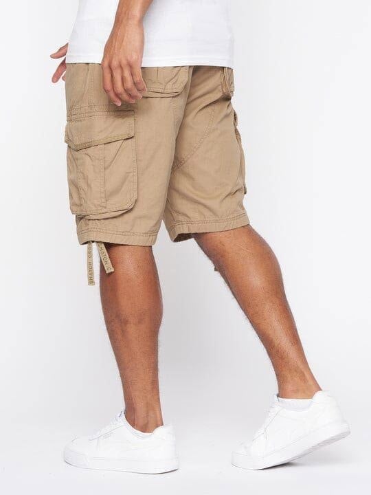 Crosshatch Jamstar Cargo Shorts Tan