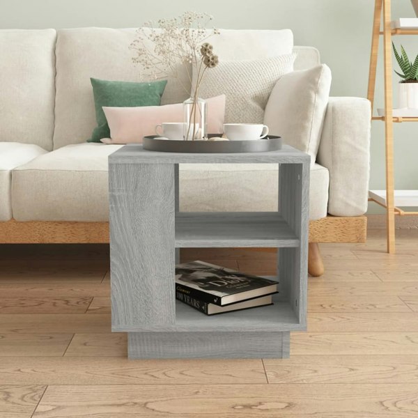 Berkfield Coffee Table Grey Sonoma 40x40x43 cm Engineered Wood