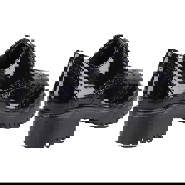 Hush Puppies Athena Patent Leather Girls's Black Brogues