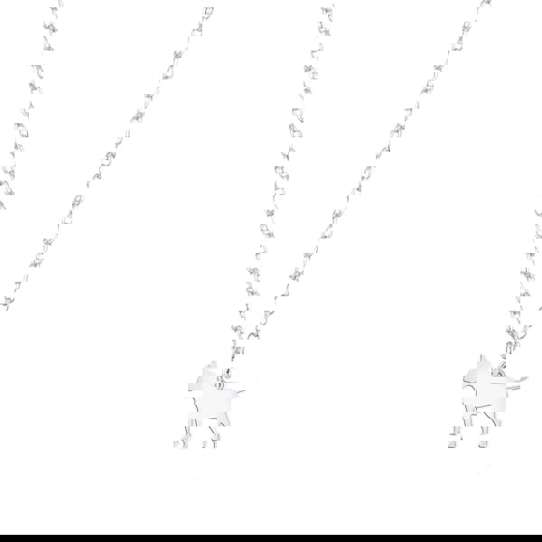 Bull Terrier Silhouette Silver Necklace - Personalised - MYLEE London