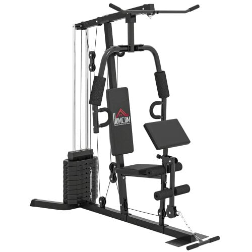 Multi-Exercise Gym Station, with 45kg Weight Stack, for Full Body Workout