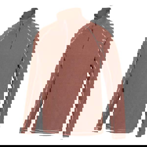 Mountain Warehouse Mens Ashbourne II Half Zip Fleece Top - Brown - 