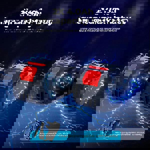 Traderight 125mm Electric Cordless Brushless Angle Grinder 21V 2x4.0Ah Battery