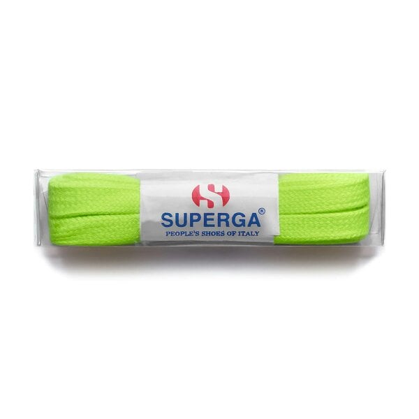 Superga Cotton Shoe Laces - Green Fluo