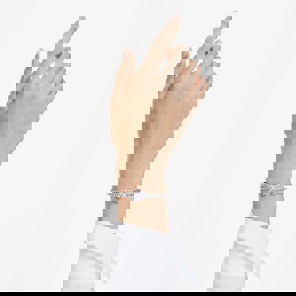 Swarovski Matrix Rhodium Plated Medium Zirconia Knot Bangle 5727120