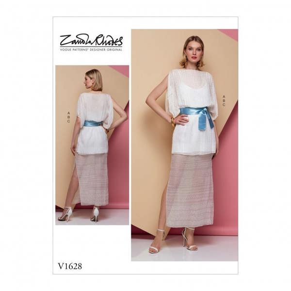Vogue Sewing Pattern 1628, Dresses for Women, AX5 (4-6-8-10-12) - Intermediate